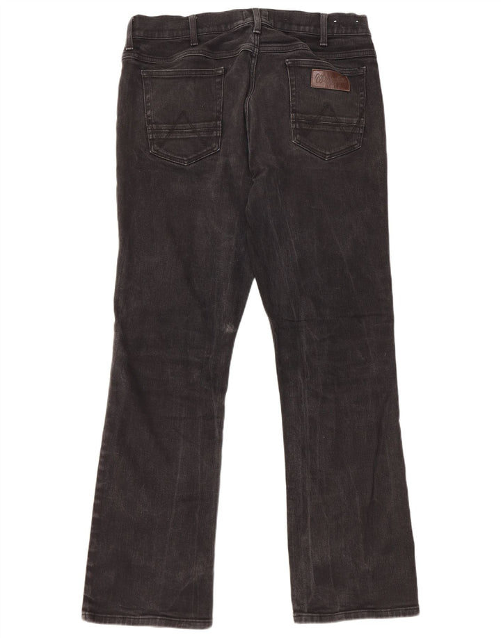 Blugi pentru bărbați Bootcut Wrangler W36 L32 bumbac negru