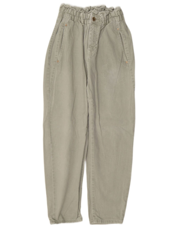 Blugi largi pentru femei cu talie înaltă Zara EU 34 2XS L24 L24 bumbac verde