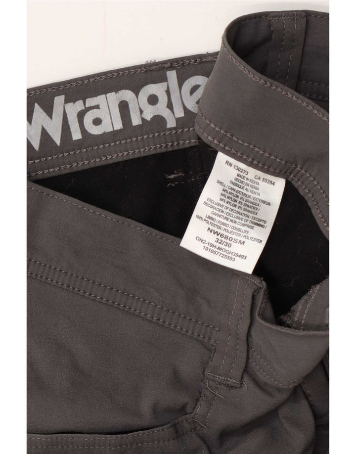 Pantaloni cargo drepti pentru bărbați Wrangler W32 L30 nailon gri