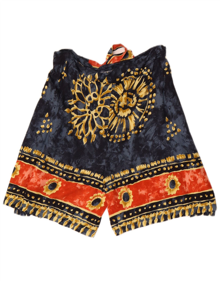 Pantaloni scurti Harem Vintage pentru femei W28 Medium Blue Floral