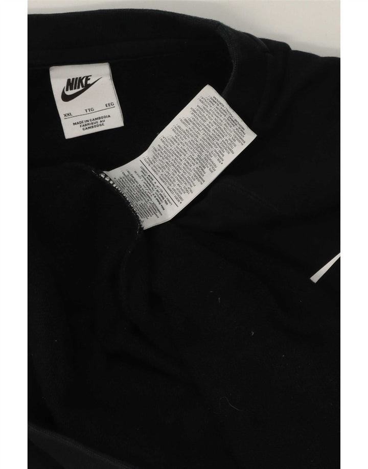 Hanorac grafic pentru bărbați Nike Pulover 2XL, bumbac negru