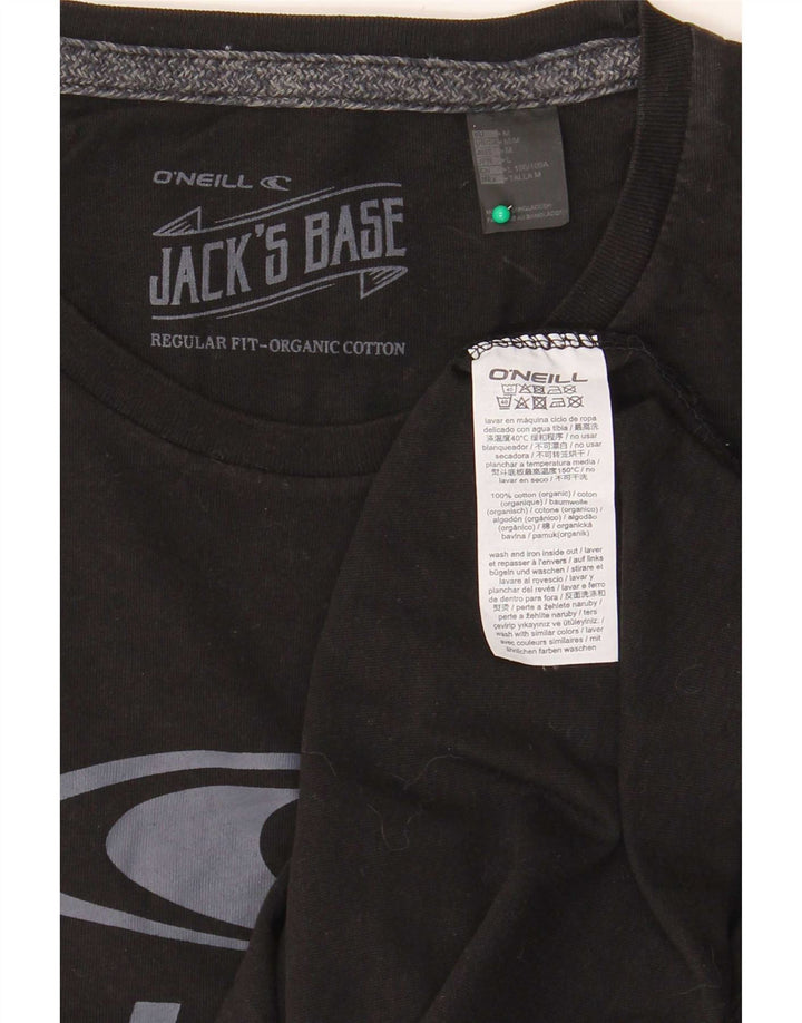 O'Neill Tricou grafic pentru bărbați Top mediu din bumbac negru