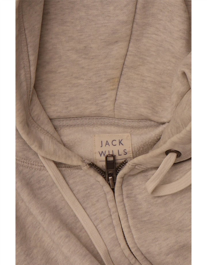 JACK WILLS Pulover pentru bărbați, cu fermoar, bumbac, gri mic