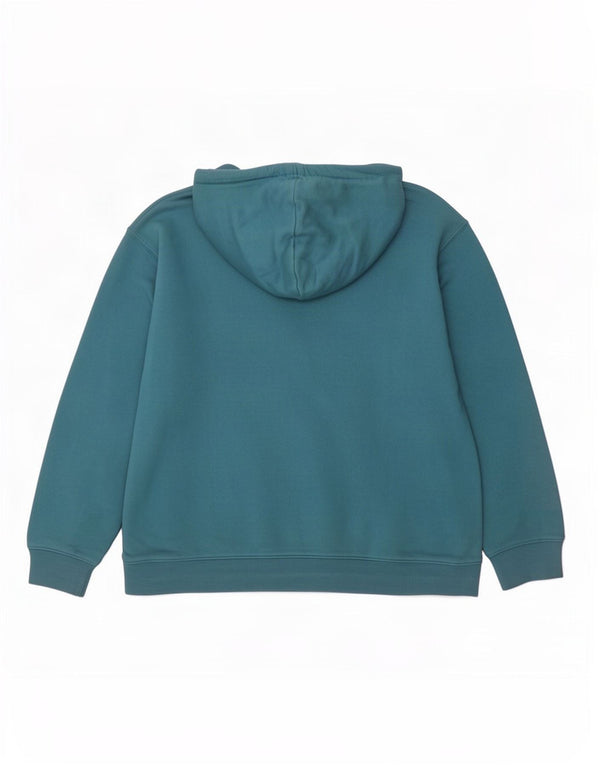 Pulover cu glugă cu grafic Adidas pentru femei UK 16/18 Large Blue