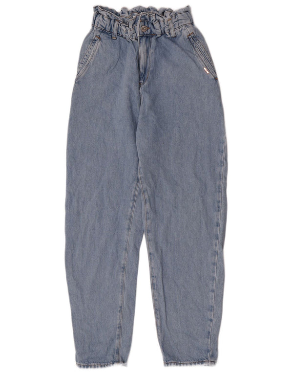 Blugi conici pentru femei cu talie înaltă Zara EU 32 2XS L22 L26 Bumbac albastru
