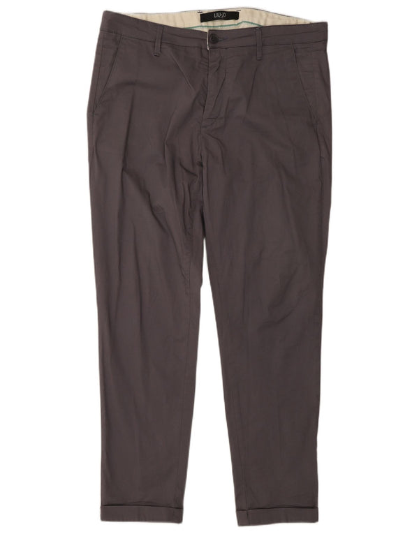 Pantaloni chino subțiri pentru bărbați Liu Jo IT 50 Large W34 L28 Gri Bumbac