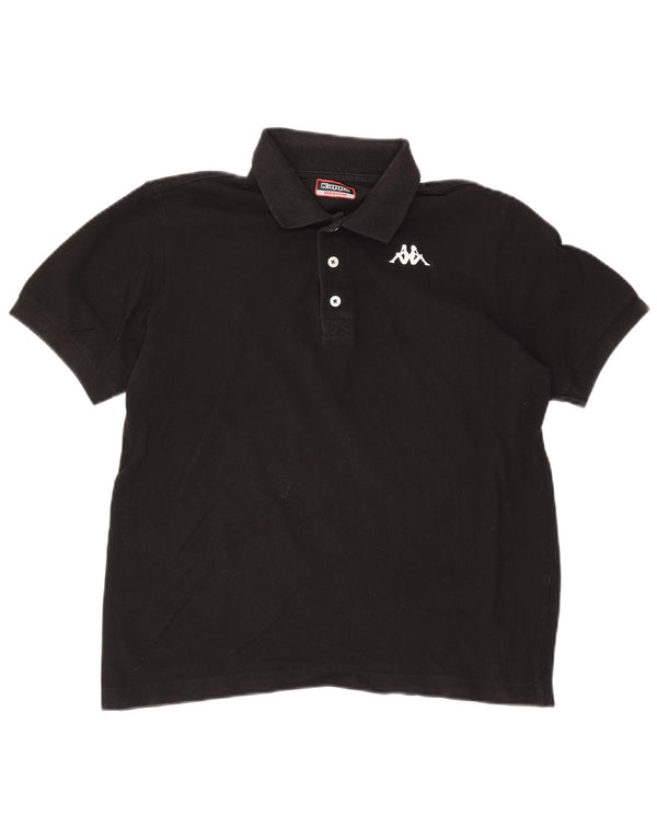 Tricou polo pentru bărbați Kappa, mediu negru