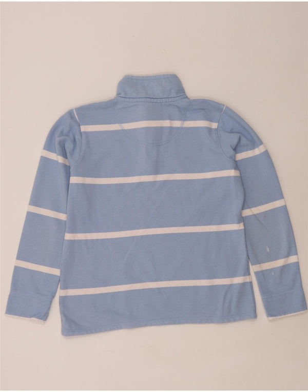 Crew Clothing Hanorac pentru femei cu fermoar și gât Pulover UK 12 Medium Blue Dunge