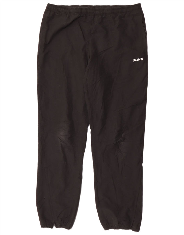 Pantaloni de trening pentru bărbați Reebok Pantaloni de jogging, poliester mediu negru