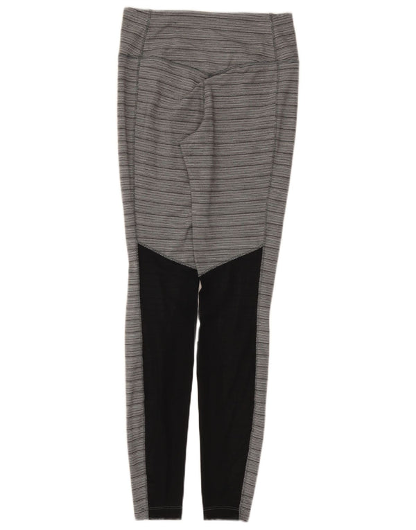 Leggings Nike Dri Fit pentru femei UK 8 Small, gri, nailon color bloc