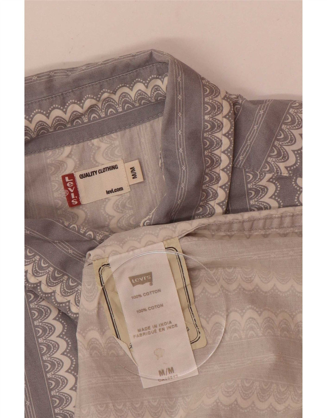 Cămașă cu mânecă scurtă Levi's pentru bărbați, cu dungi albastre medii