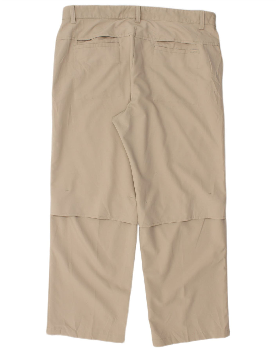 Pantaloni chino drept bărbați Izod L36 L28 poliester bej
