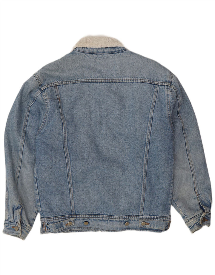 POP 84 Jachetă pentru bărbați din denim Sherpa UK 38 Medium Blue