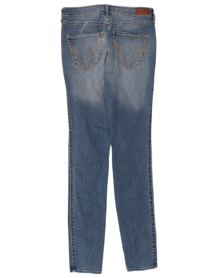 Blugi skinny învechiți pentru femei HOLLISTER US 9 Medium W29 L32 Bumbac albastru