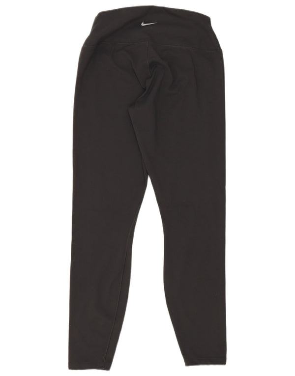 Leggings crop Nike Dri Fit pentru femei UK 12 Poliester mediu negru