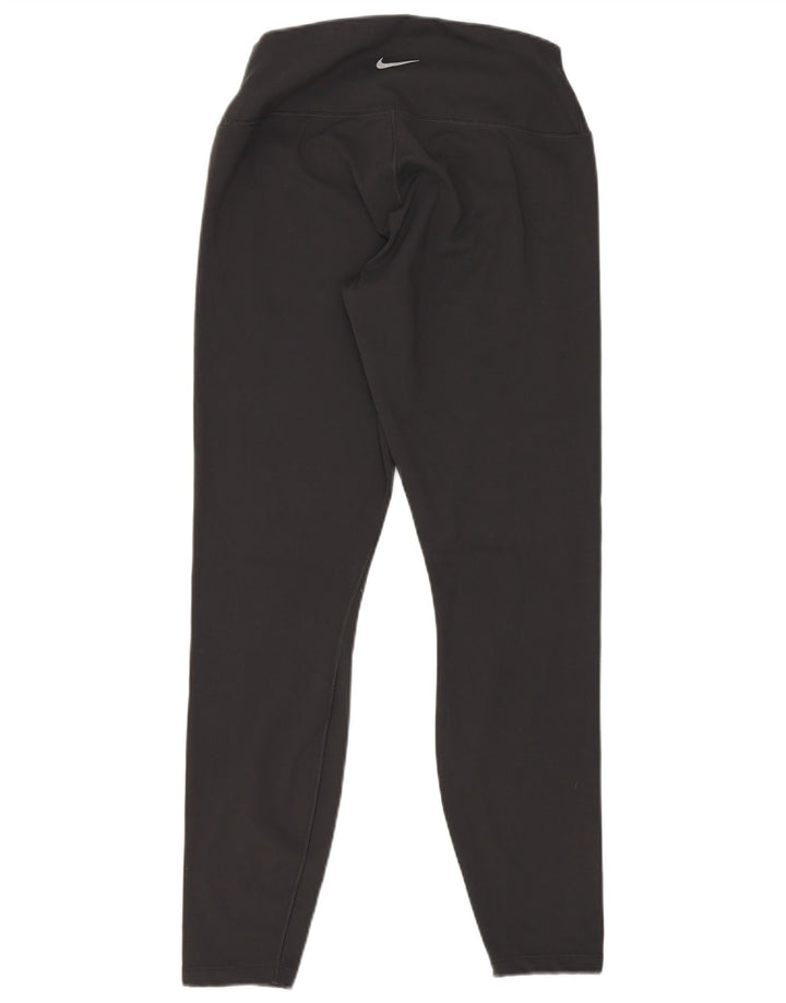 Leggings crop Nike Dri Fit pentru femei UK 12 Poliester mediu negru
