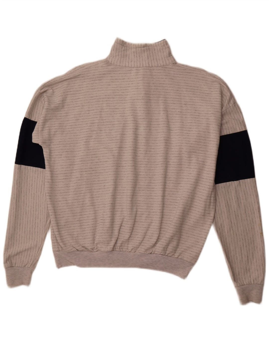 MAGIC Hanorac cu grafic San Francisco pentru bărbați. Pulover mare, gri cu dungi