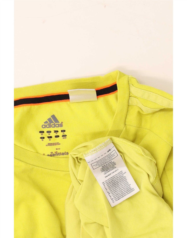 Tricou Adidas Climalite pentru bărbați Top din bumbac galben mediu