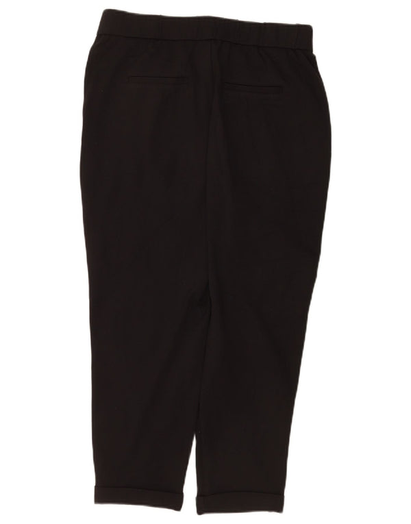 Pantaloni Capri conici pentru femei Benetton W30 L22 negri