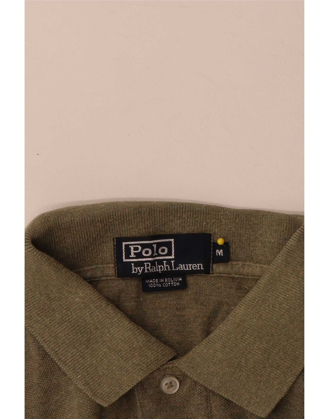 Cămașă polo Polo Ralph Lauren pentru bărbați, bumbac kaki mediu