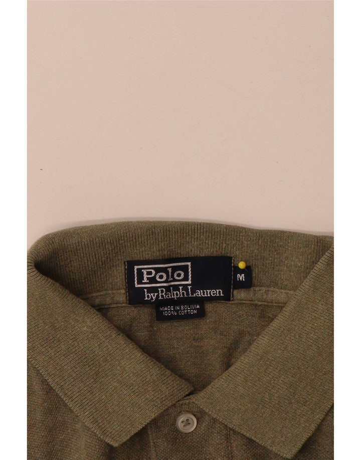 Cămașă polo Polo Ralph Lauren pentru bărbați, bumbac kaki mediu