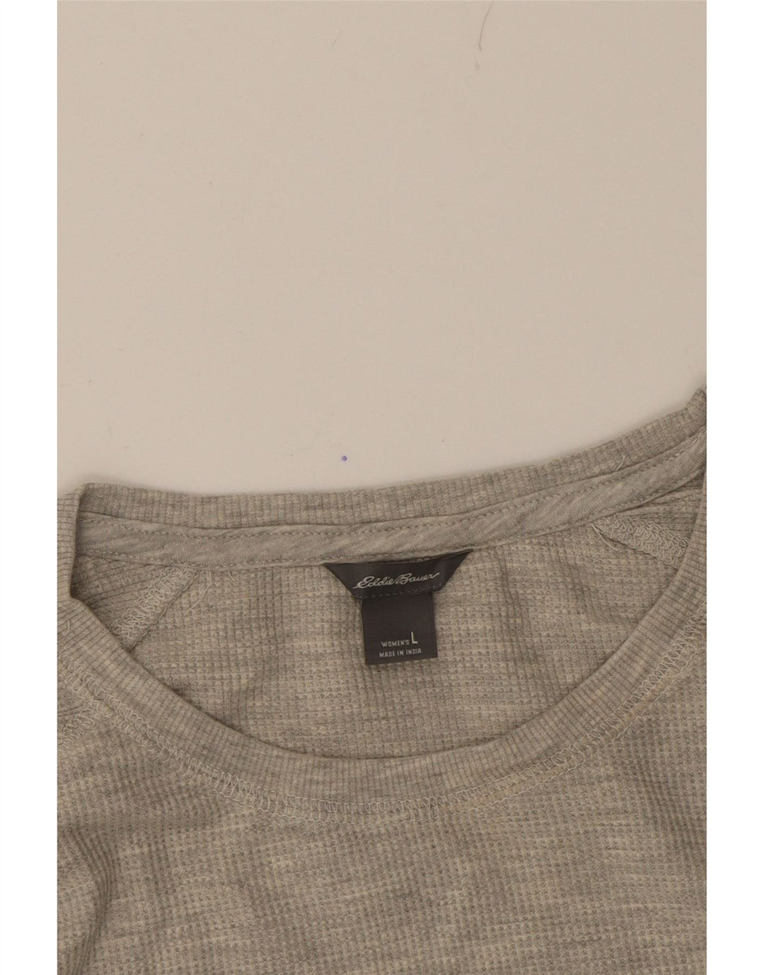 EDDIE BAUER Womens Top Long Sleeve UK 16 Large Grey Cotton Vintage Eddie Bauer and Second-Hand Eddie Bauer from Messina Hembry 