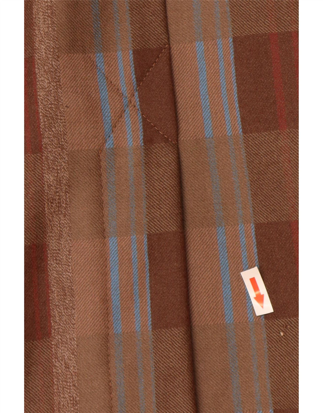 Fusta dreaptă pentru femei vintage cu talie înaltă IT 44 Medium W26 Maro carouri