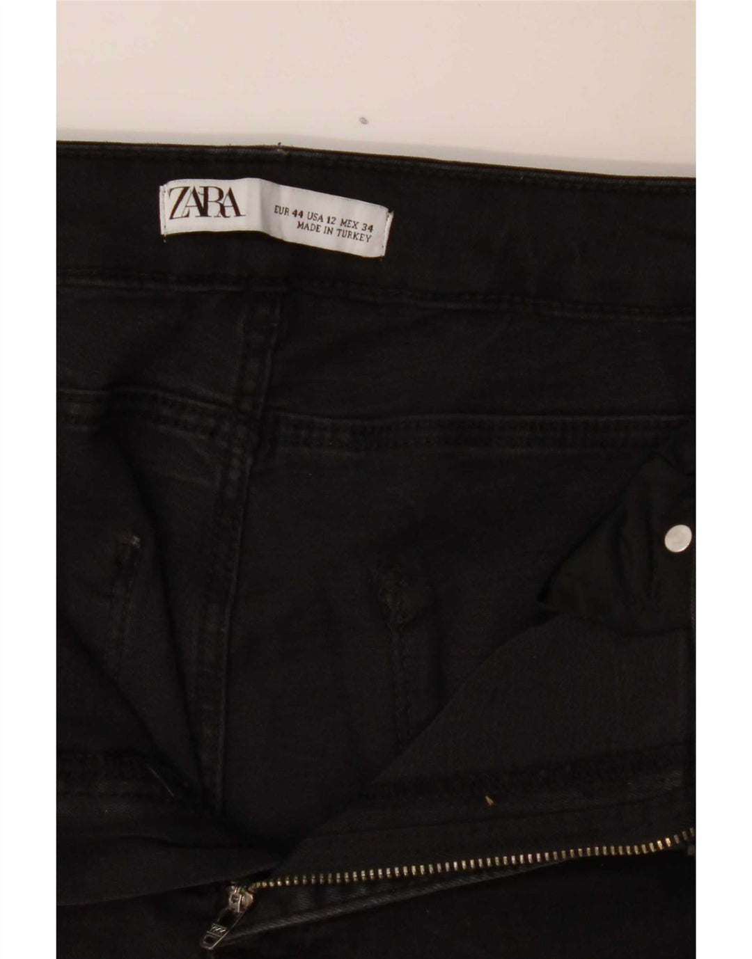 Blugi slim pentru femei Zara EU 44 XL W34 L24 Negri