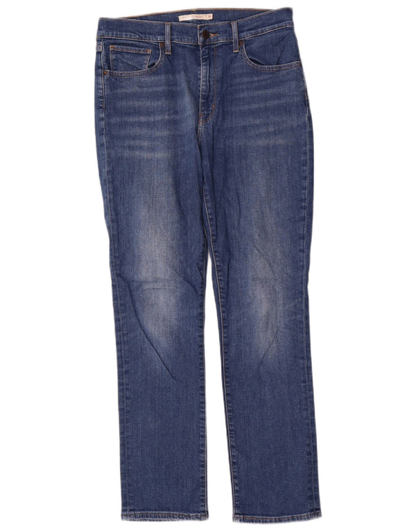 Blugi drepti cu talie mare Levi's 724 pentru femei L31 L30 bumbac albastru