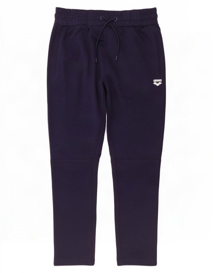 Pantaloni de trening Arena pentru bărbați, bumbac mediu albastru bleumarin