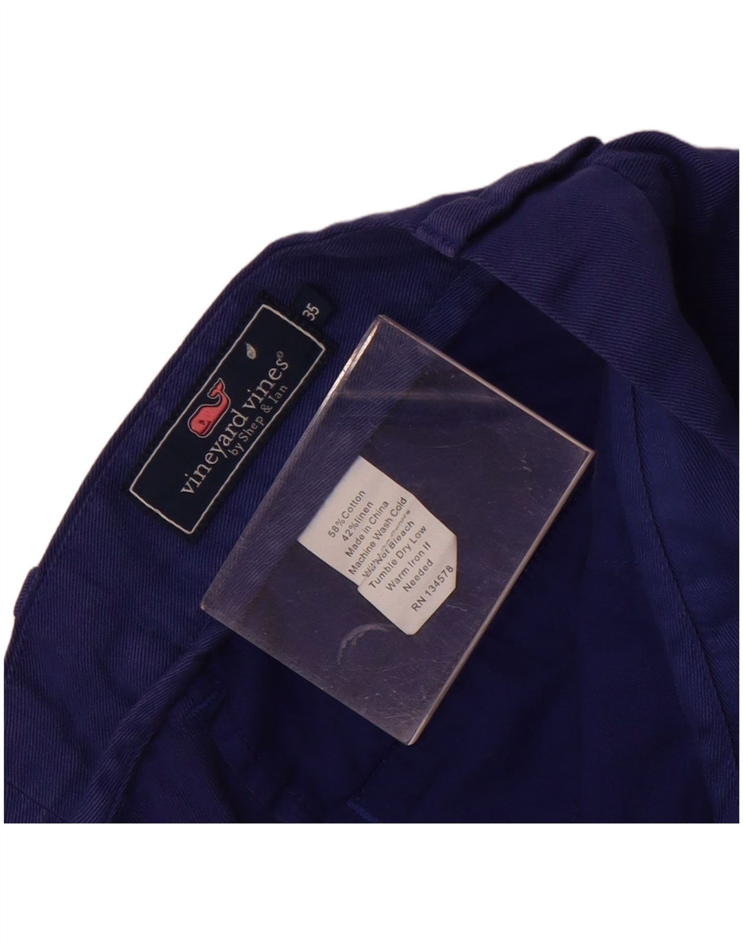 Pantaloni scurți chino pentru bărbați Vineyard Vines W35, bumbac albastru mare