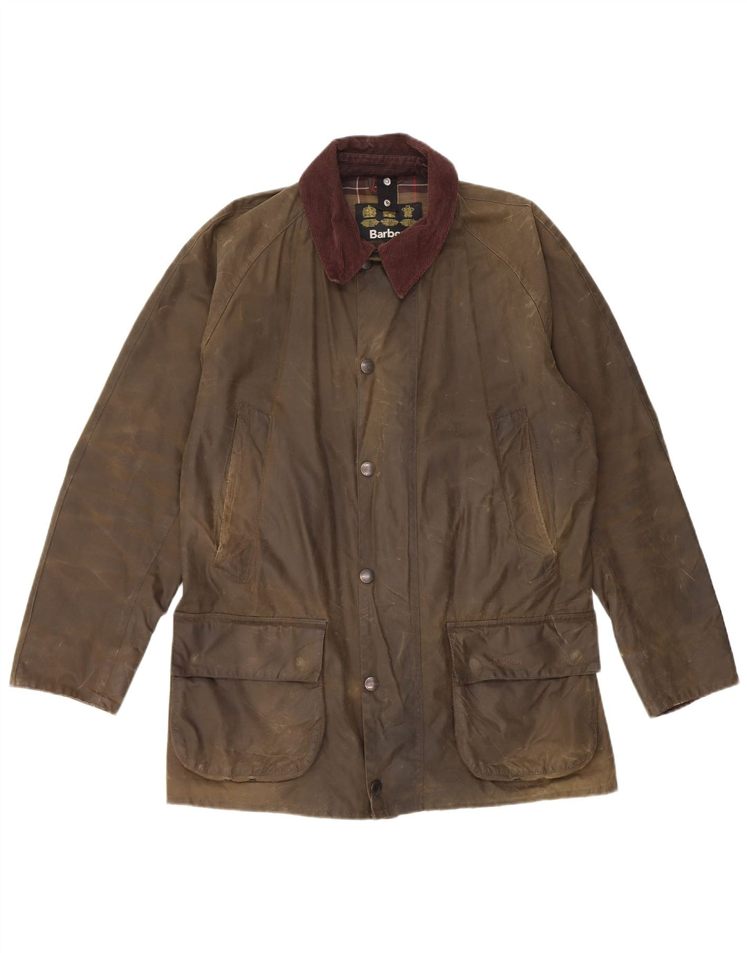 Jachetă pentru bărbați Barbour din bumbac cerat UK 38 Bumbac kaki mediu