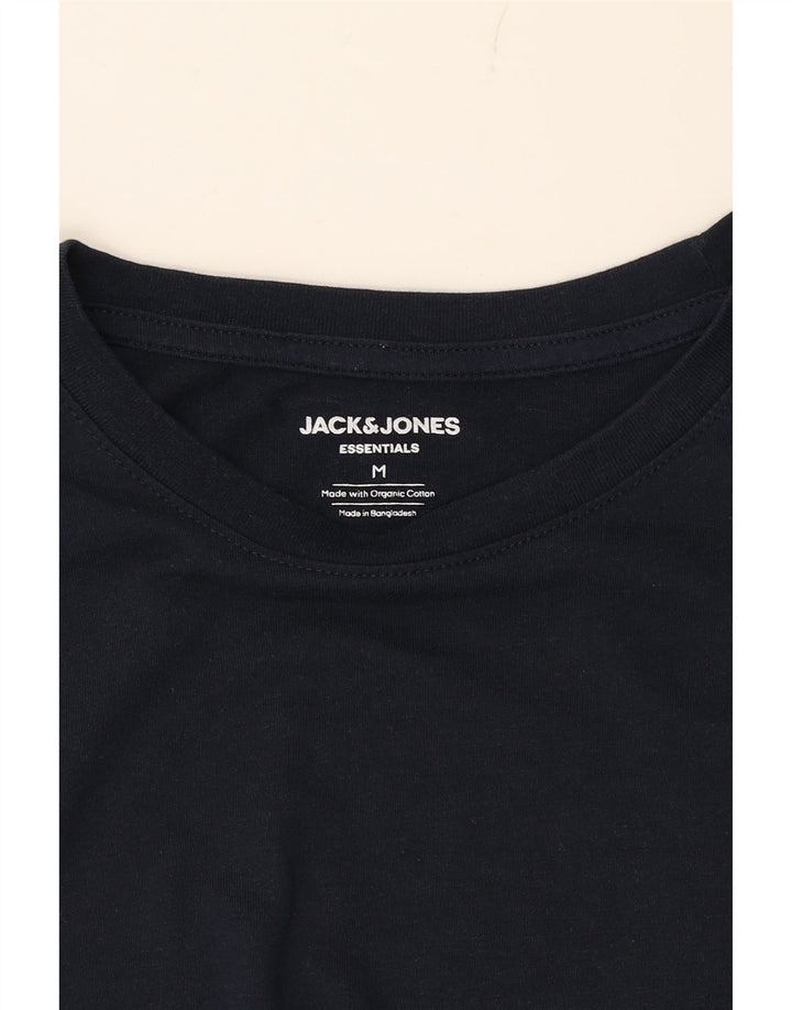 JACK & JONES Mens T-Shirt Top Medium Navy Blue Cotton Vintage Jack & Jones and Second-Hand Jack & Jones from Messina Hembry 