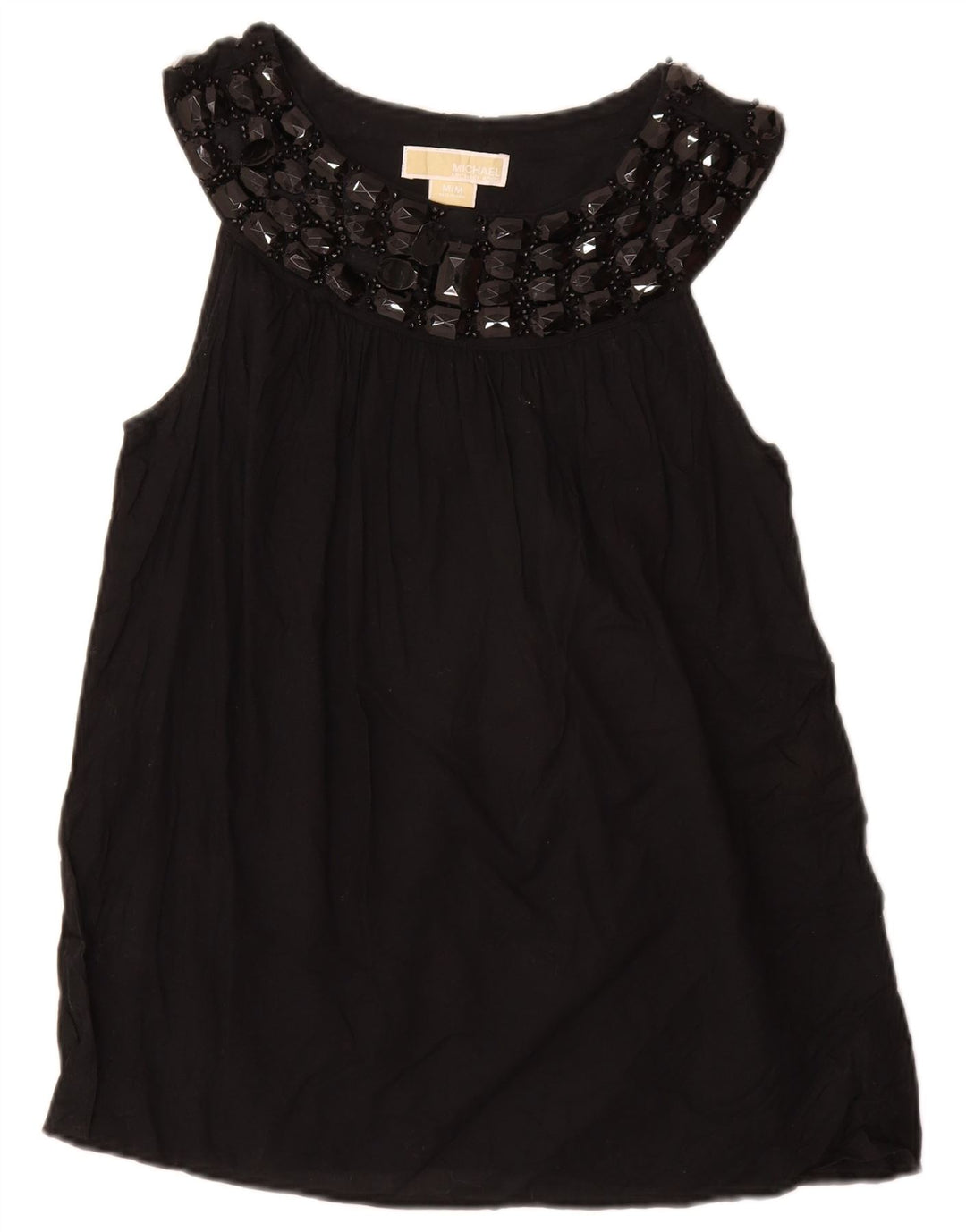 Bluză fără mâneci pentru femei MICHAEL KORS UK 12 bumbac mediu negru