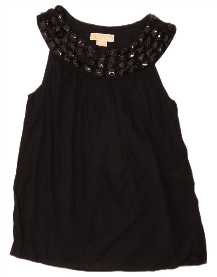 Bluză fără mâneci pentru femei MICHAEL KORS UK 12 bumbac mediu negru