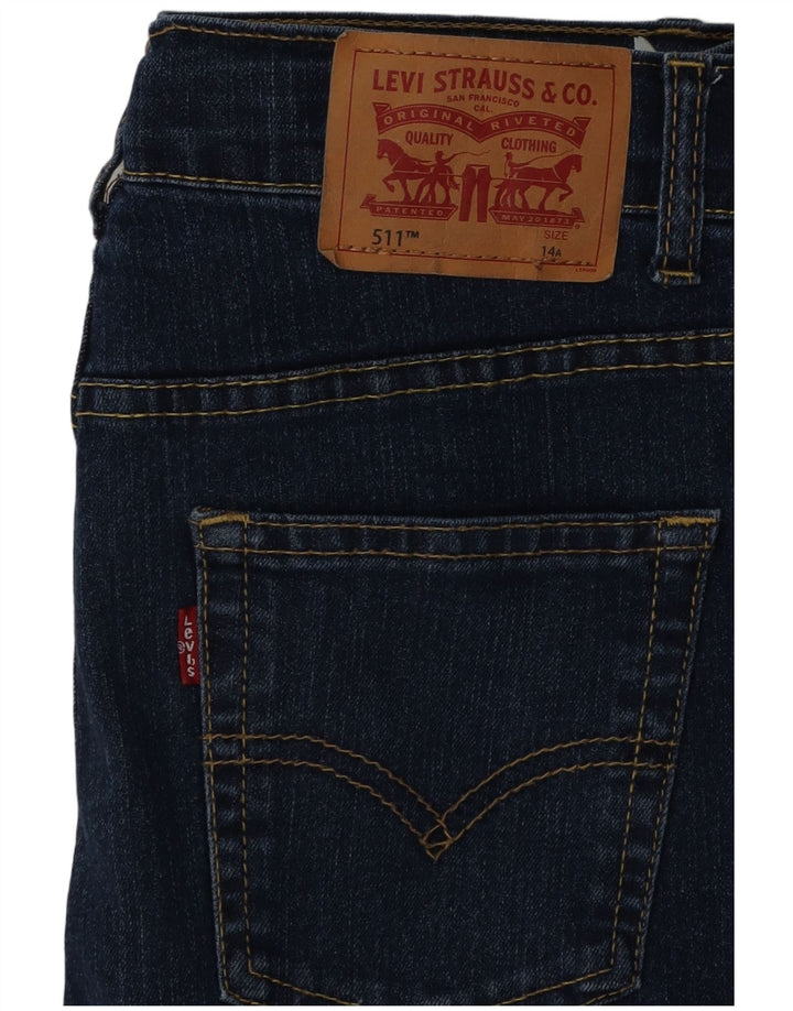 Blugi Levi's 511 Slim pentru băieți 13-14 ani L24 L25 Bumbac bleumarin