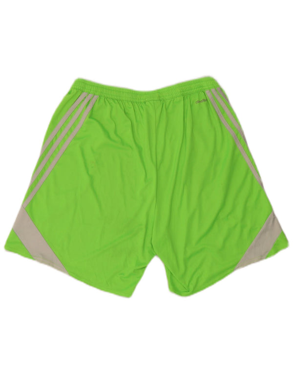 Pantaloni scurți sport pentru bărbați Adidas Regular Fit Large W27 L7 Green Colorblock Sports