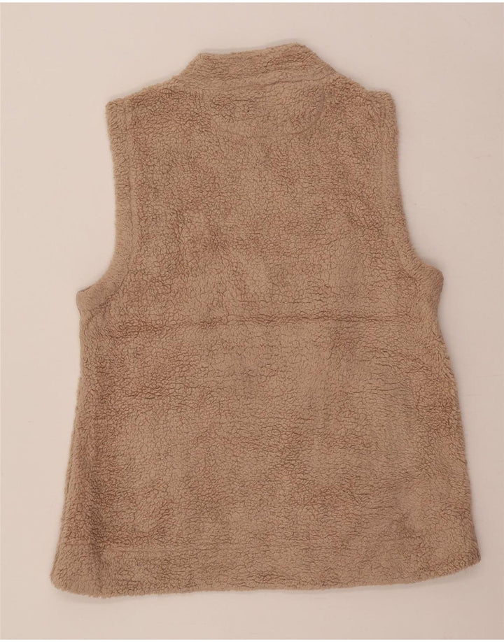 Gilet pentru femei Calvin Klein Fleece UK 16, mare, bej, poliester