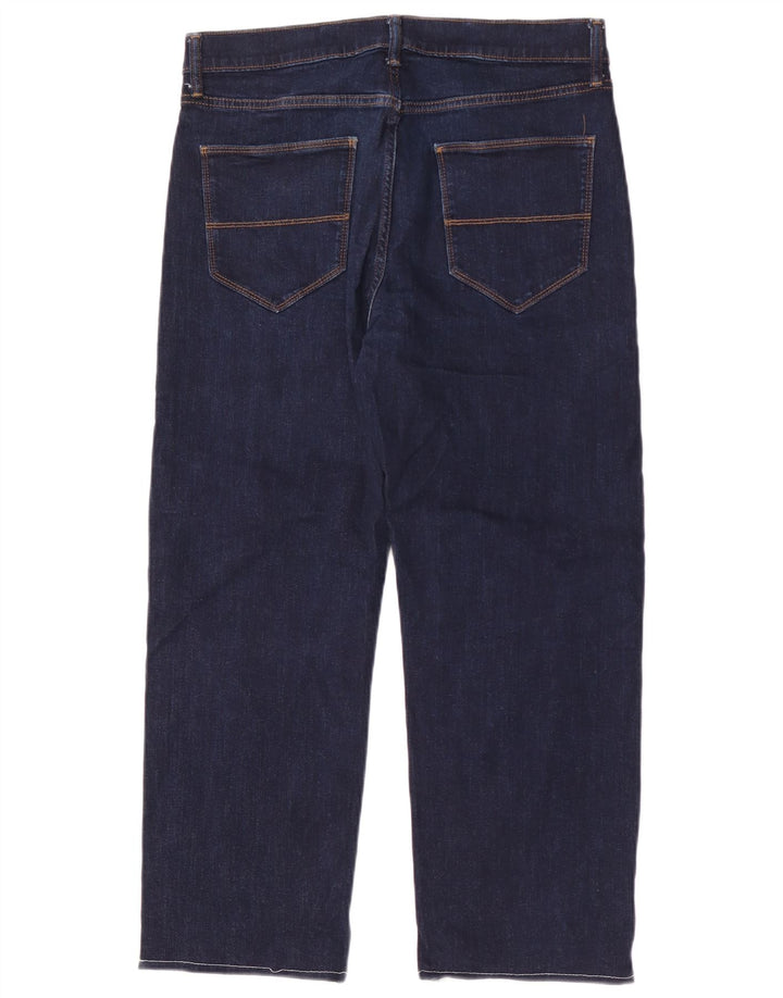 Blugi largi pentru bărbați Marks & Spencer W32 L27 bumbac bleumarin
