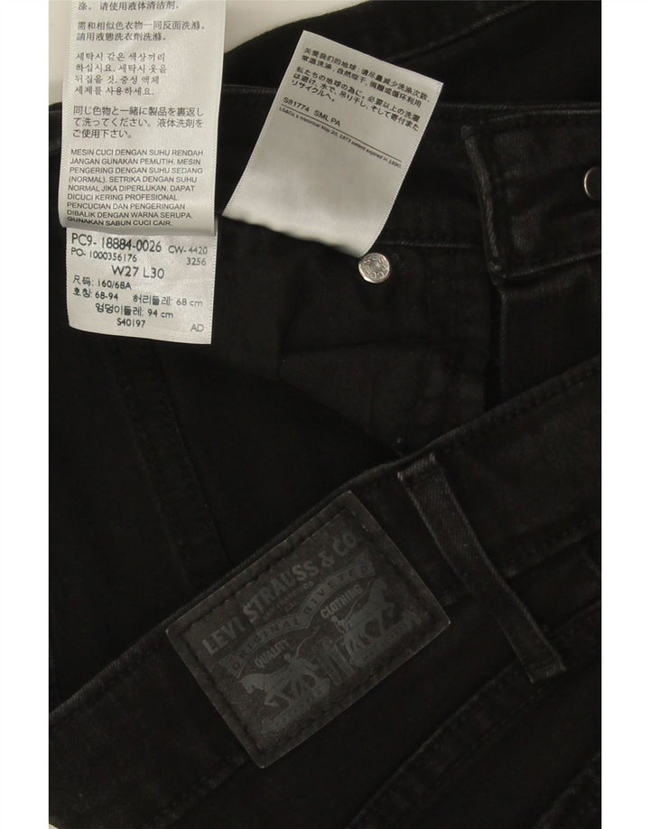 Blugi Levi's 712 Slim pentru femei W27 L28 bumbac negru