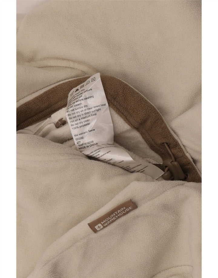 Jachetă polară pentru femei Mountain Warehouse UK 14 Poliester alb mediu mediu