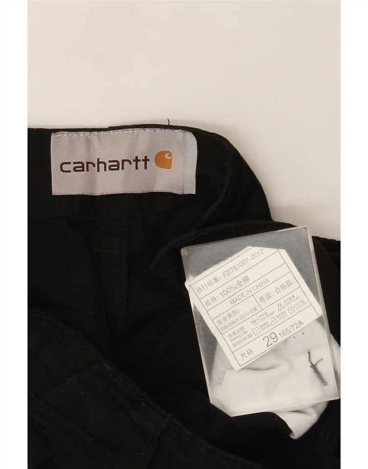 Carhartt Pantaloni Cargo Drepți Bărbați W29 L28 Negri