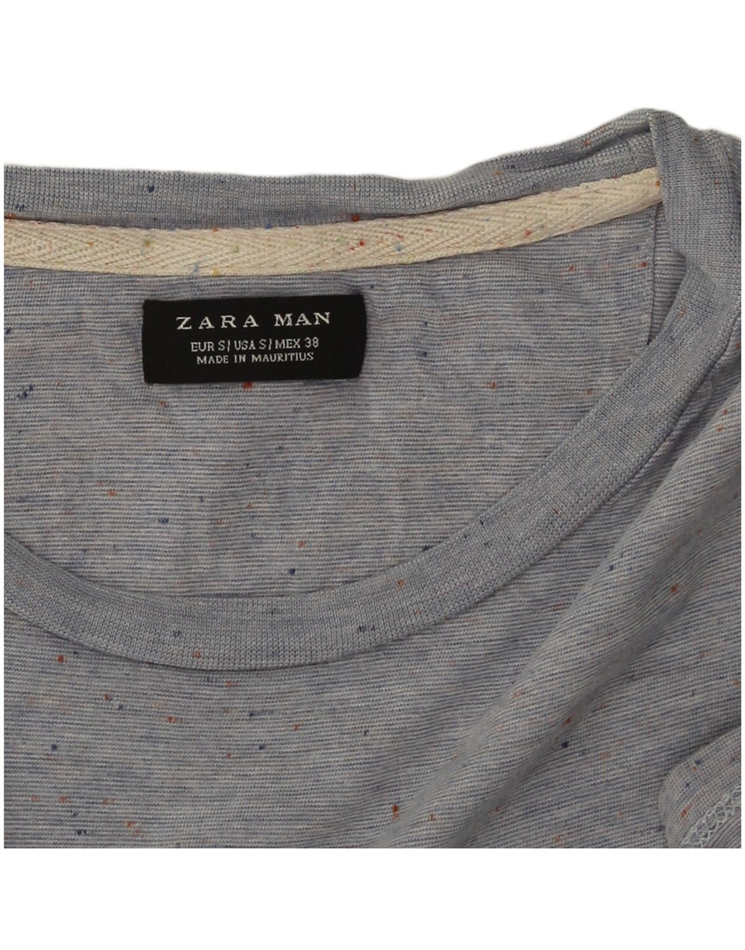 Tricou pentru bărbați Zara Top mic albastru pete