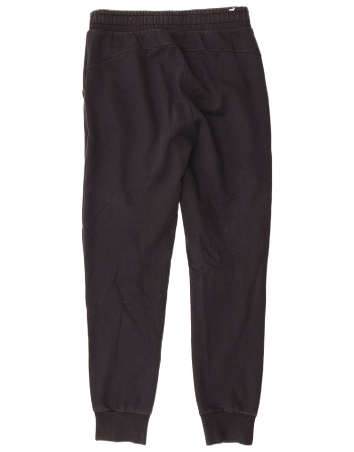 Pantaloni de trening Puma pentru bărbați Joggeri, bumbac mediu negru