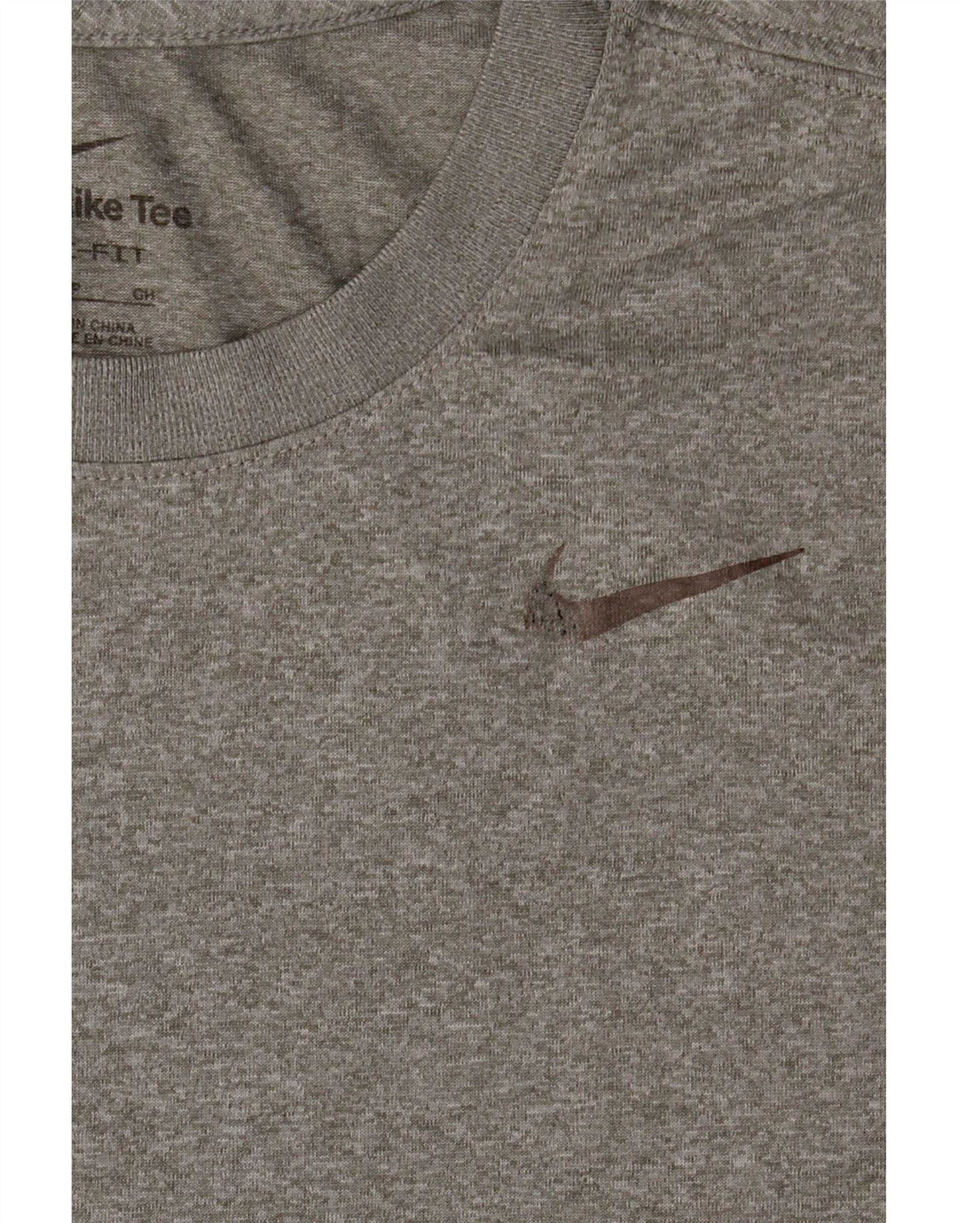Tricou Nike Dri Fit pentru bărbați Top mic, gri, poliester cu pături
