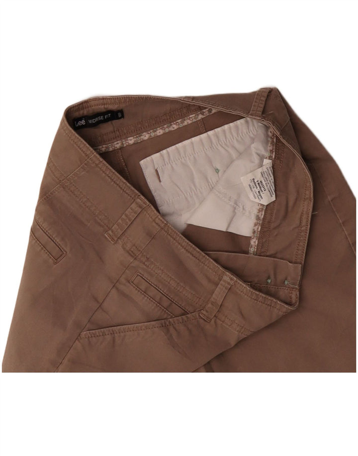 Pantaloni scurți casual LEE pentru femei cu talie medie US 6 Medium W32 bumbac bej