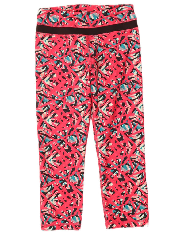 Leggings Capri Puma pentru femei UK 8 Small Pink Geometric