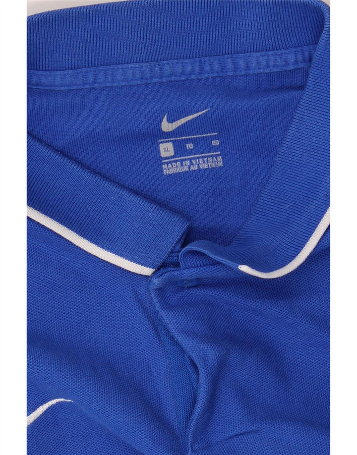NIKE Mens Polo Shirt XL Blue Vintage Nike and Second-Hand Nike from Messina Hembry 