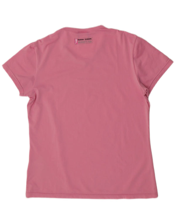 Tricou grafic cu mânecă scurtă pentru femei Reebok Top UK 14 Poliester roz mediu