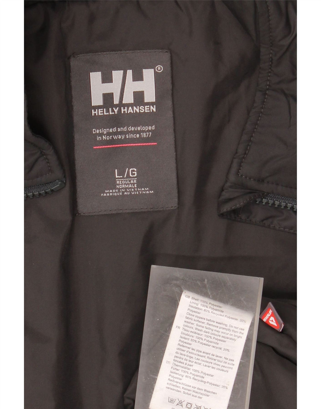 HELLY HANSEN Jachetă de vânt pentru bărbați, cu ajustare normală, UK 40, mare, neagră